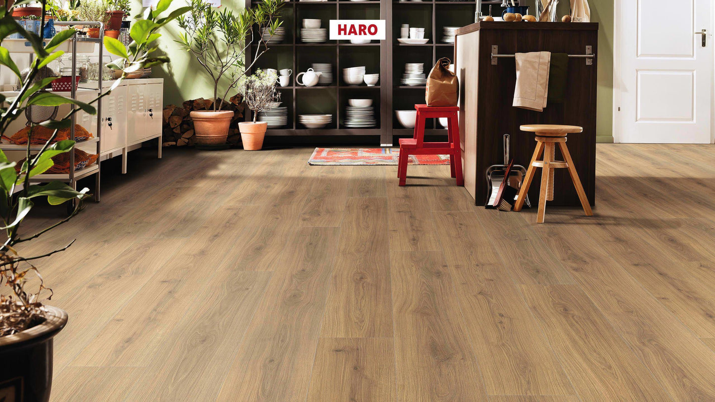 HARO Laminatboden TRITTY 100 Gran Via 4V Eiche Emilia Honig* authentic soft Top Connect