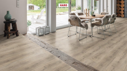 HARO Laminatboden TRITTY 100 Gran Via 4V Eiche Emilia samtgrau* authentic soft Top Connect