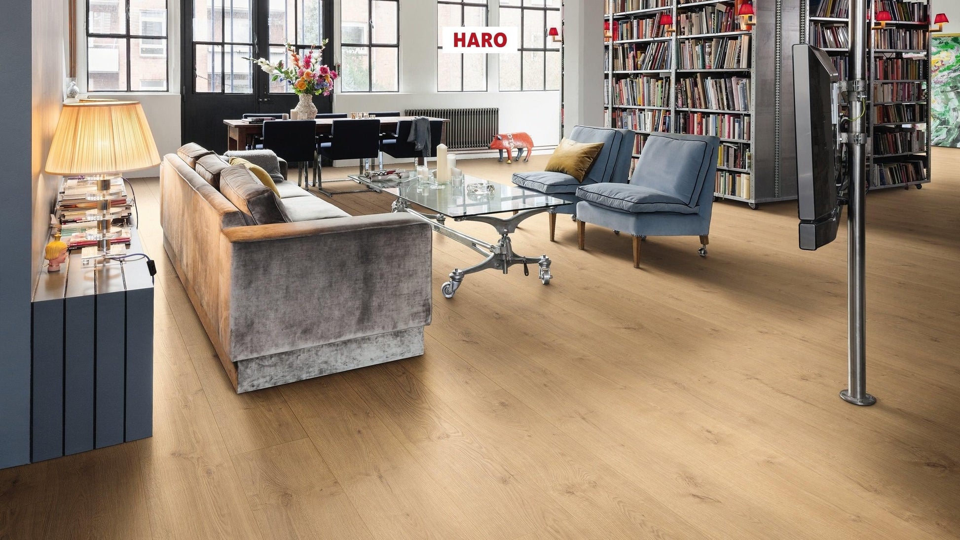 HARO Laminatboden TRITTY 100 Gran Via 4V Eiche Portland puro* authentic Silent CT Top Connect
