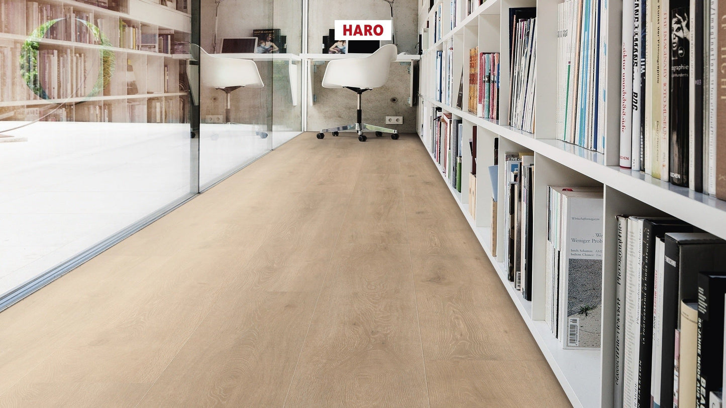 HARO Laminatboden TRITTY 100 Gran Via 4V Eiche Veneto crema* authentic matt Silent CT Top Connect