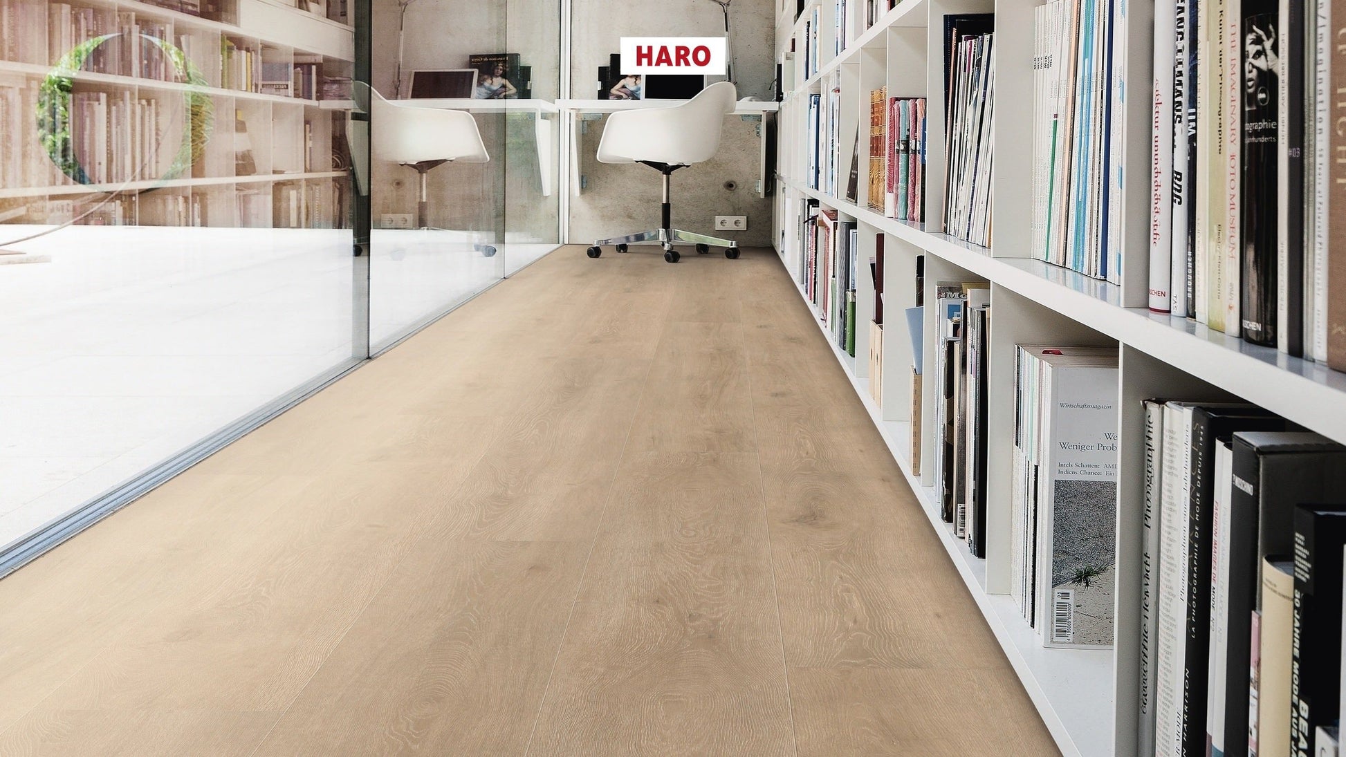 HARO Laminatboden TRITTY 100 Gran Via 4V Eiche Veneto crema* authentic matt Silent CT Top Connect