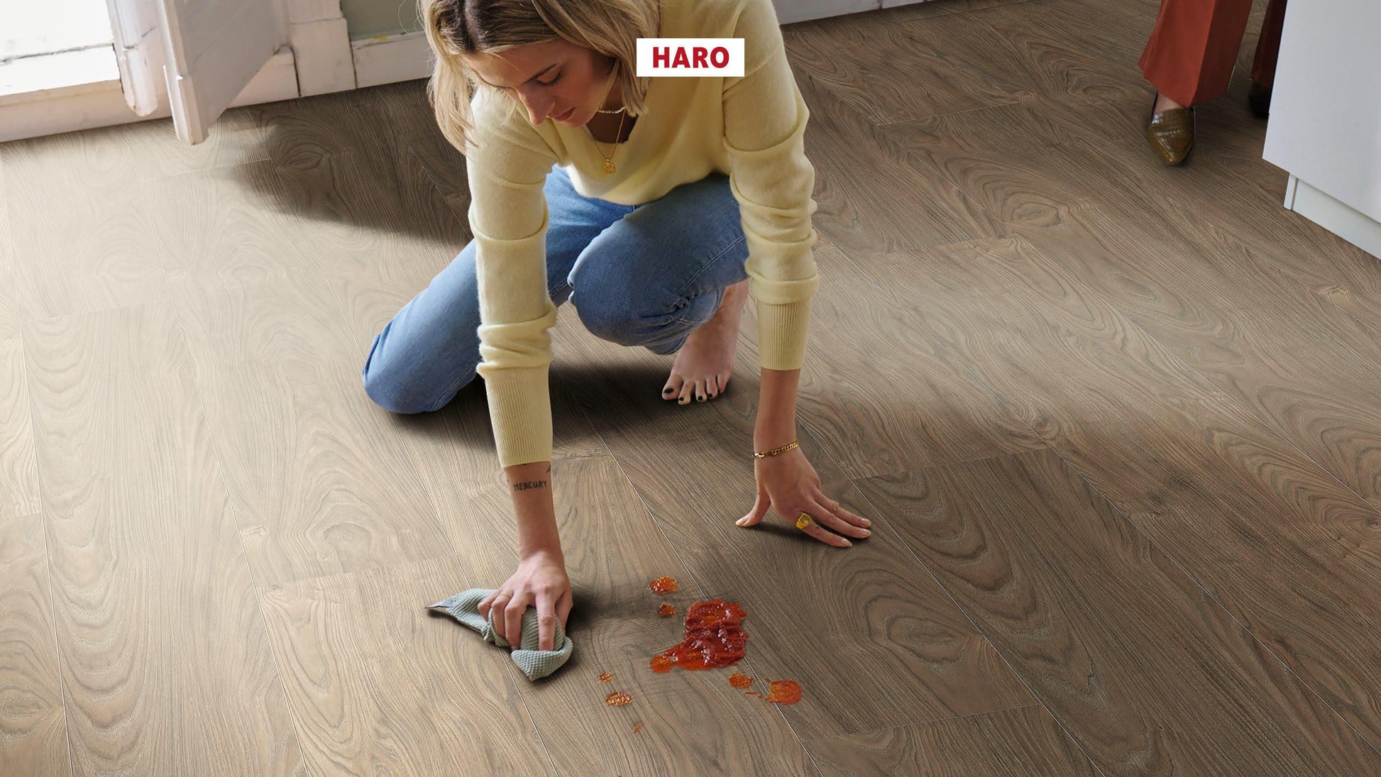 HARO Laminatboden TRITTY 100 Gran Via 4V Ulme Vario* authentic soft Silent CT Top Connect