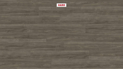 HARO Laminatboden TRITTY 100 Landhausdiele 4V Eiche Eleganza antikgrau* authentic Silent CT Top Connect