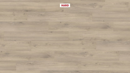 HARO Laminatboden TRITTY 100 Landhausdiele 4V Eiche Emilia samtgrau* authentic soft Top Connect