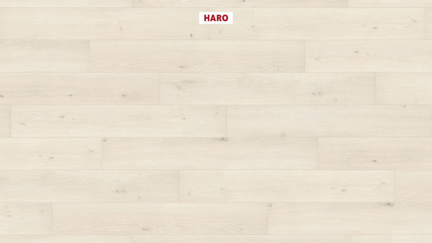 HARO Laminatboden TRITTY 100 Landhausdiele 4V Eiche Emilia weiß* authentic soft Silent CT Top Connect