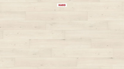 HARO Laminatboden TRITTY 100 Landhausdiele 4V Eiche Emilia weiß* authentic soft Silent Pro Top Connect