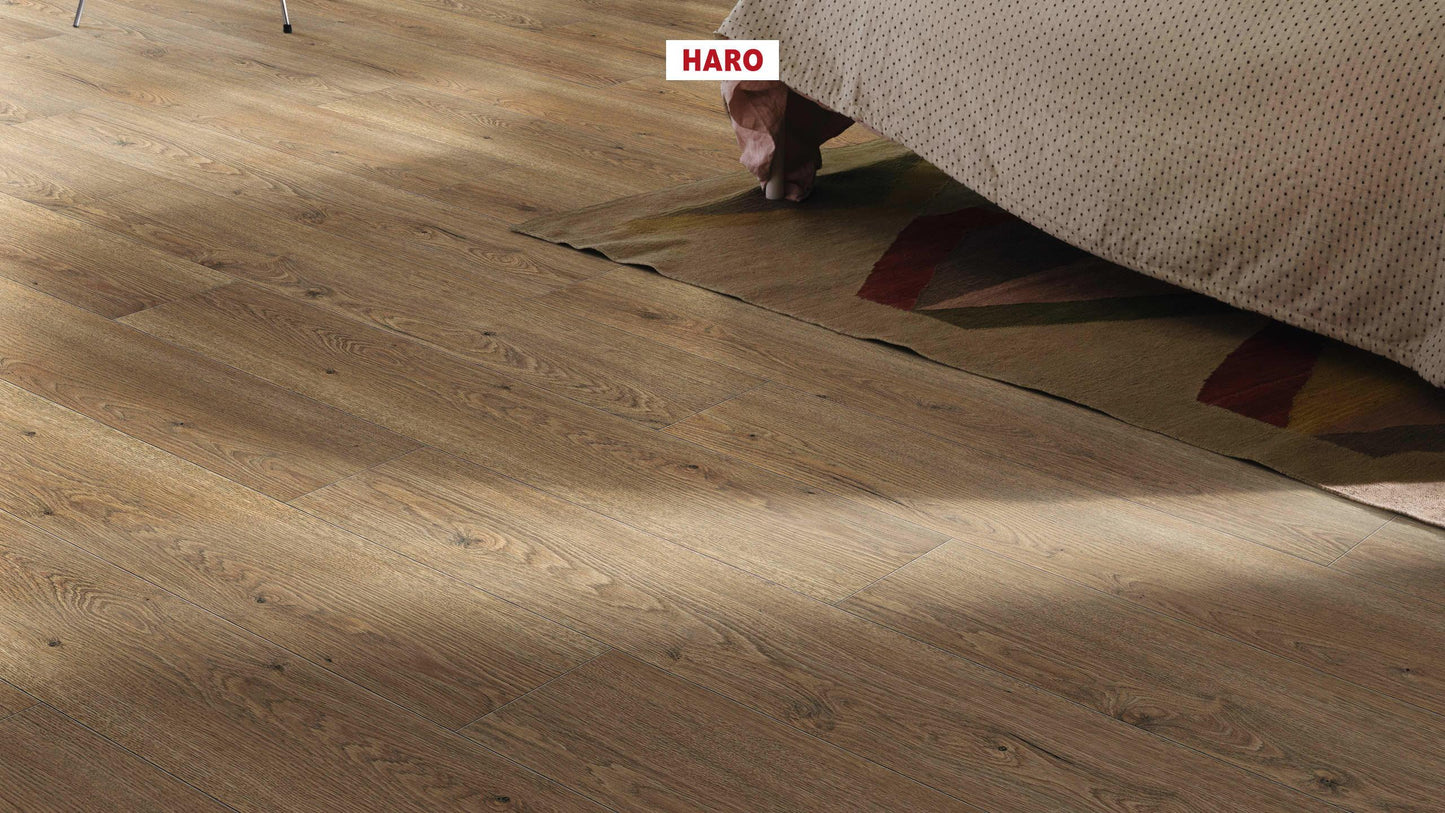 HARO Laminatboden TRITTY 100 Landhausdiele 4V Eiche Flavia puro* authentic Silent CT Top Connect