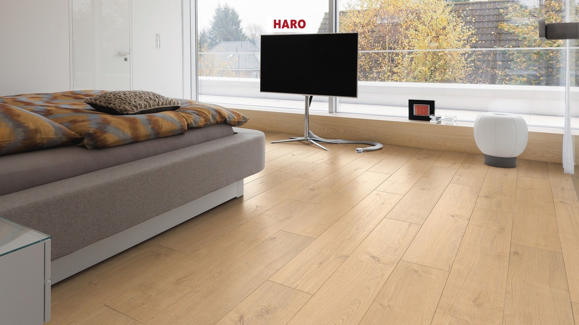 HARO Laminatboden TRITTY 100 Landhausdiele 4V Eiche Portland puro* authentic Silent CT Top Connect