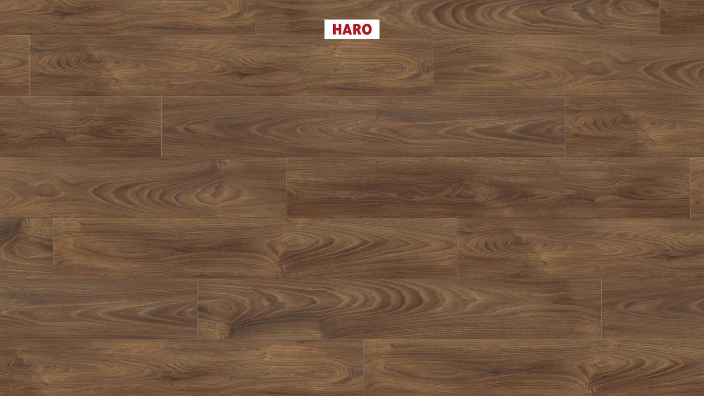 HARO Laminatboden TRITTY 100 Landhausdiele 4V Nussbaum Vario* authentic soft Silent CT Top Connect