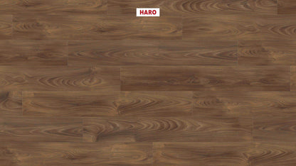 HARO Laminatboden TRITTY 100 Landhausdiele 4V Nussbaum Vario* authentic soft Silent CT Top Connect