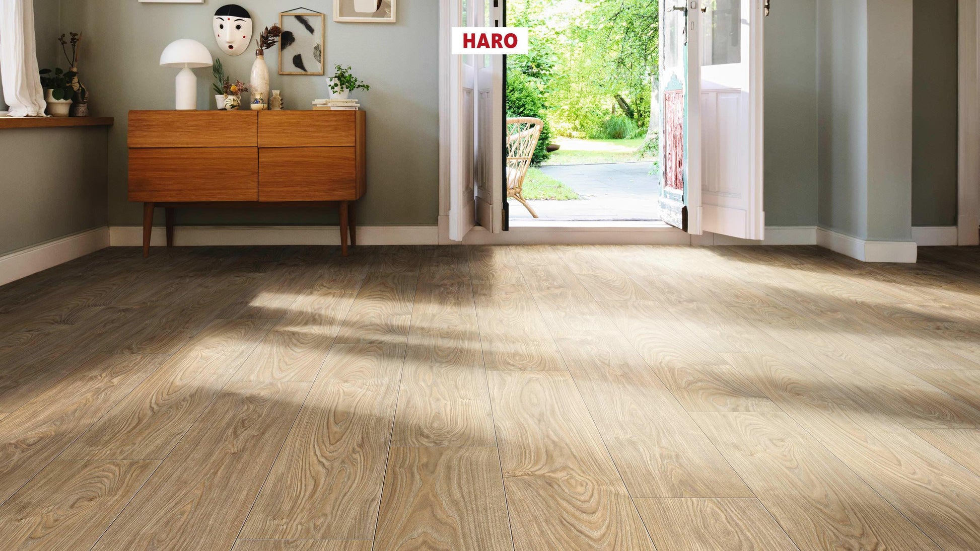 HARO Laminatboden TRITTY 100 Landhausdiele 4V Silberahorn Vario* authentic soft Silent CT Top Connect