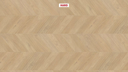HARO Laminatboden TRITTY 200 Aqua Chevron 4VM Eiche puro* authentic Lock Connect plus
