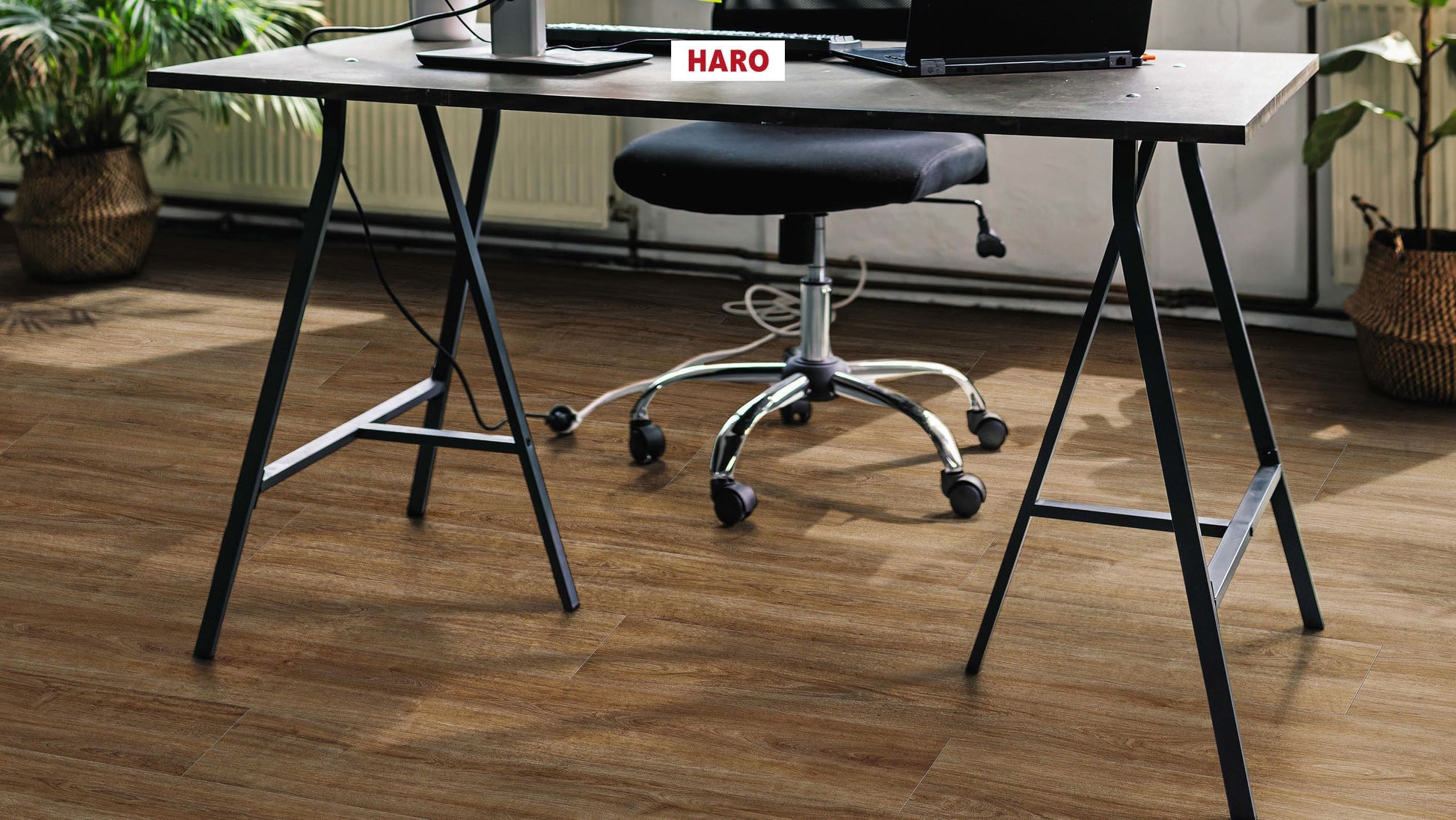HARO Laminatboden TRITTY 200 Aqua Gran Via 4V Eiche Eleganza geräuchert* authentic Silent CT Top Connect