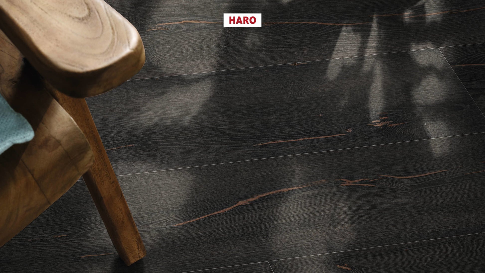 HARO Laminatboden TRITTY 200 Aqua Gran Via 4V Eiche Metallic schwarz* authentic Silent CT Top Connect