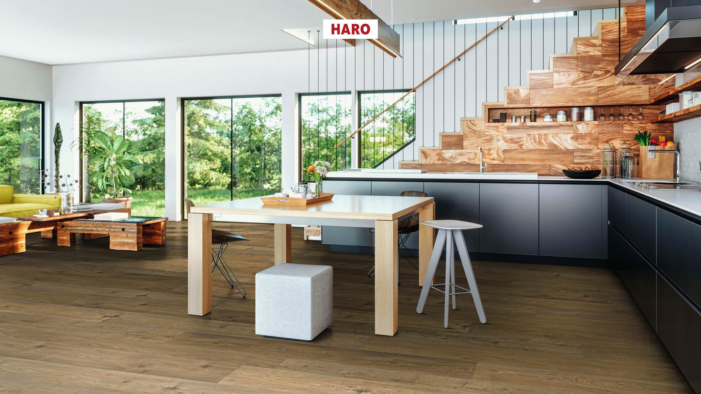 HARO Laminatboden TRITTY 200 Aqua Gran Via 4V Eiche Sicilia natur* authentic matt Silent CT Top Connect