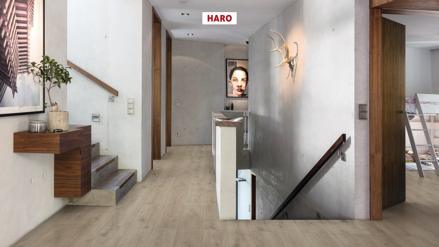 HARO Laminatboden TRITTY 200 Aqua Gran Via 4V Eiche Veneto mocca* authentic matt Silent CT Top Connect