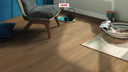 HARO Laminatboden TRITTY 200 Aqua Landhausdiele 4V Eiche Emilia Honig* authentic soft Silent Pro Top Connect