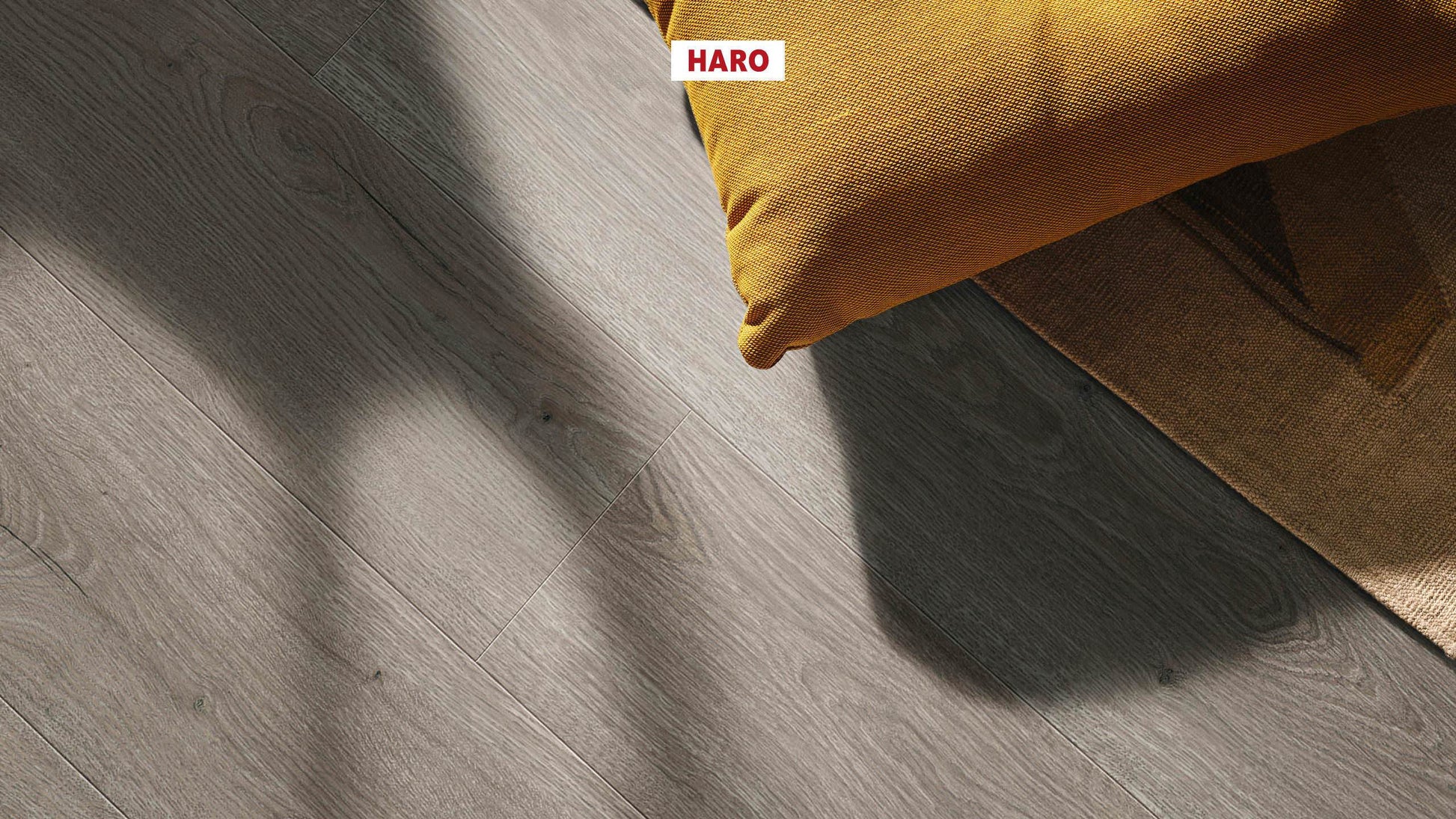HARO Laminatboden TRITTY 200 Aqua Landhausdiele 4V Eiche Flavia grau* authentic Silent CT Top Connect