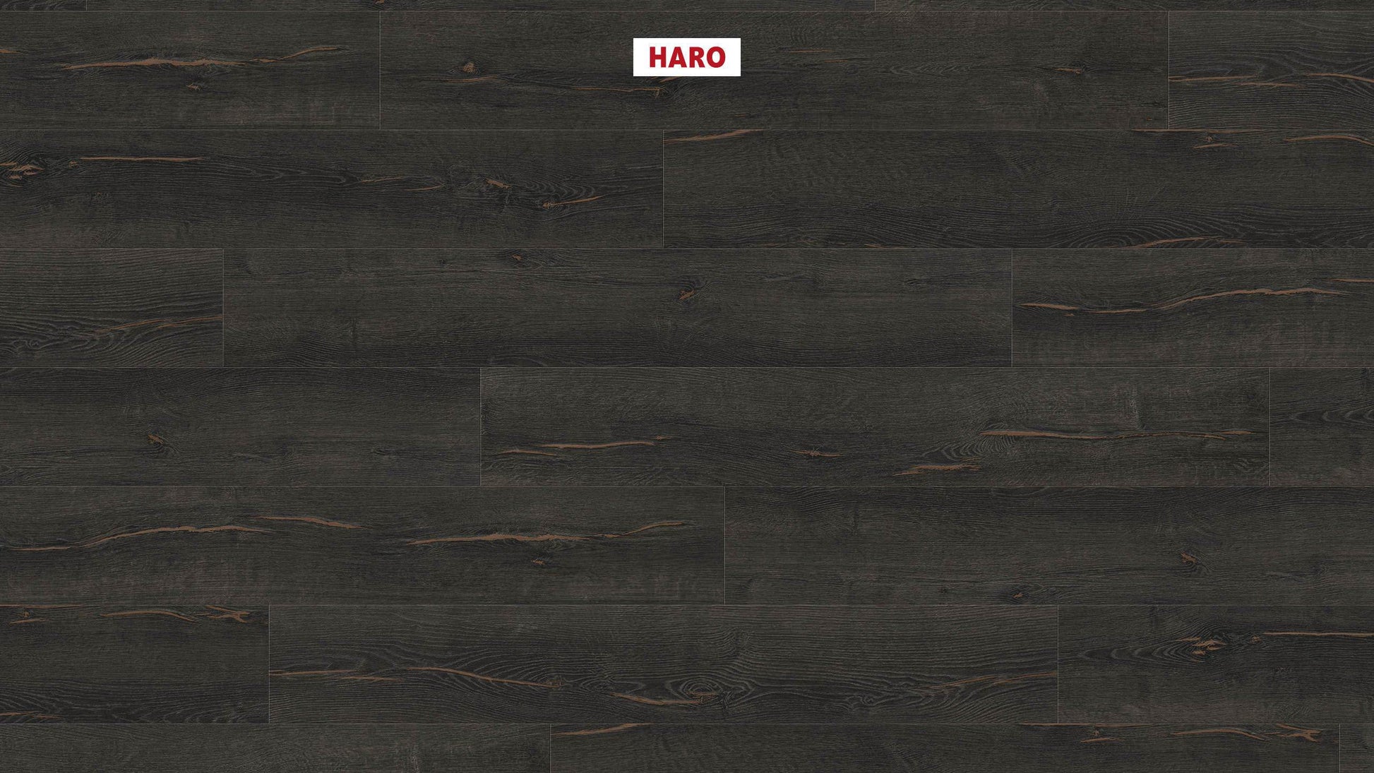 HARO Laminatboden TRITTY 200 Aqua Landhausdiele 4V Eiche Metallic schwarz* authentic Silent CT Top Connect