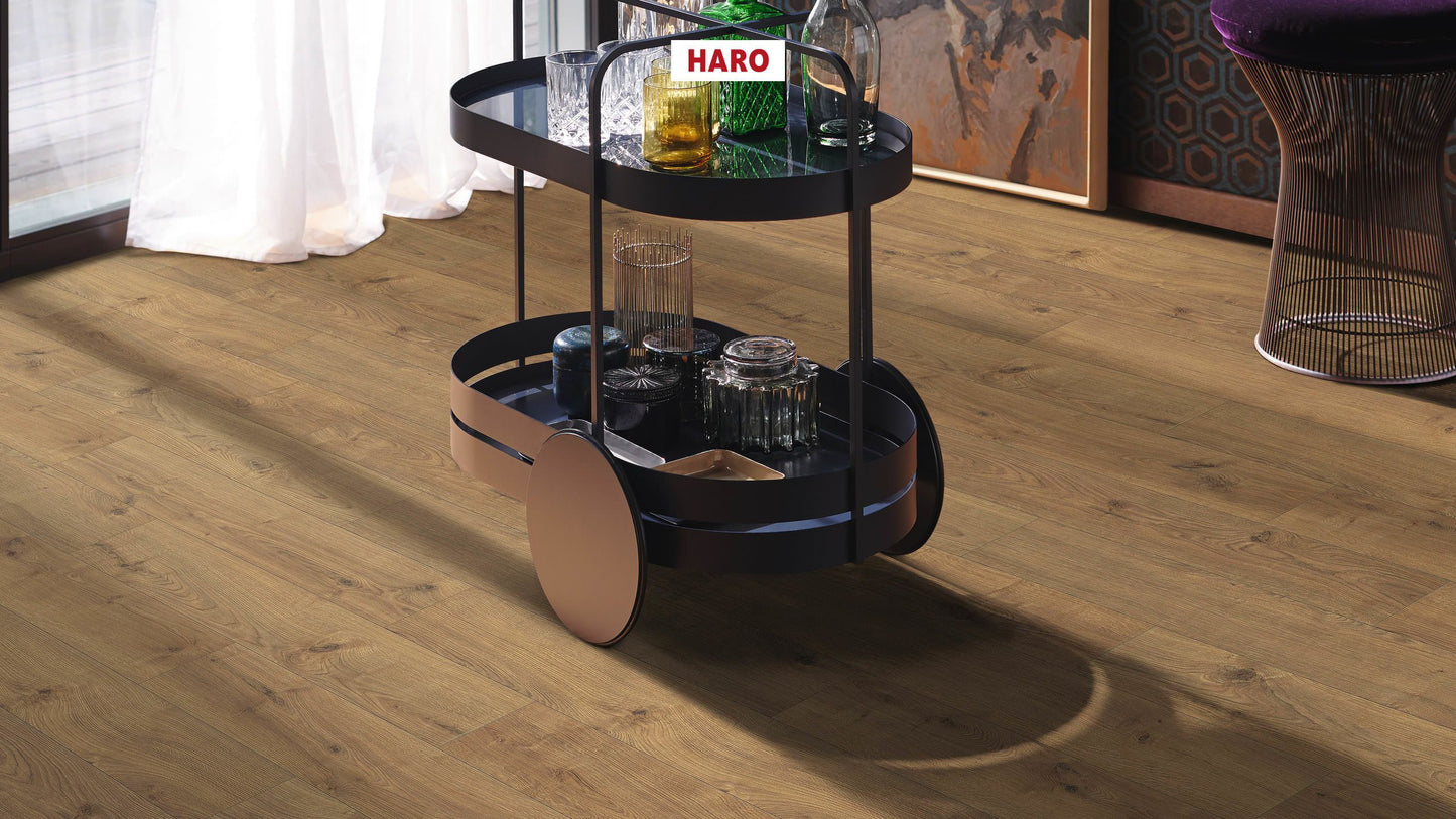 HARO Laminatboden TRITTY 200 Aqua Landhausdiele 4V Eiche Portland natur* authentic Silent Pro Top Connect