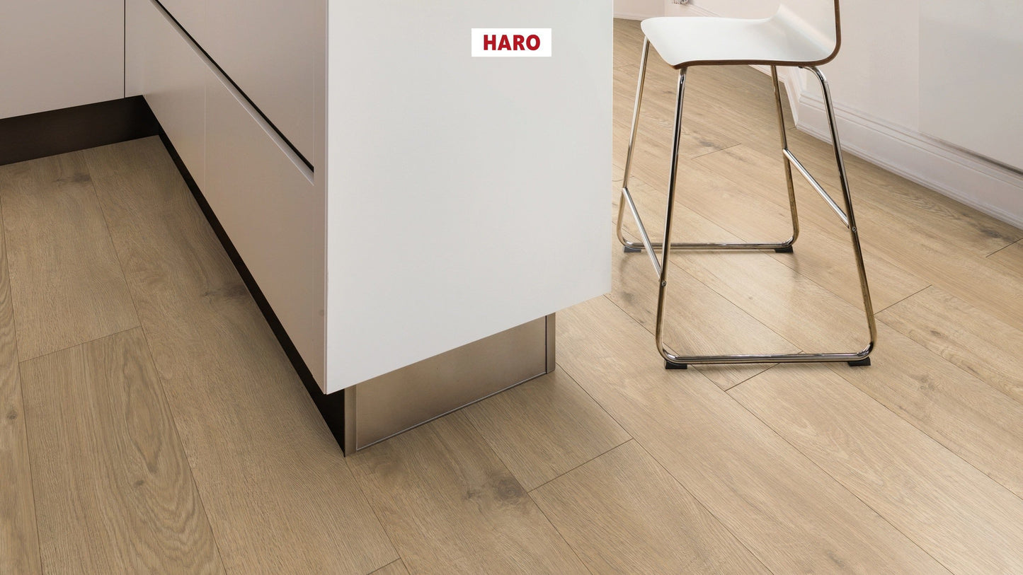 HARO Laminatboden TRITTY 200 Aqua Landhausdiele 4V Eiche Sicilia puro* authentic matt Silent Pro Top Connect