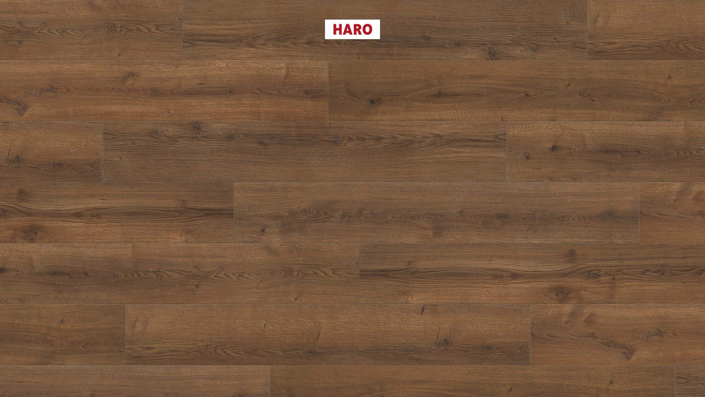 HARO Laminatboden TRITTY 90 Landhausdiele 4V Eiche Bari bernstein* authentic Silent Pro Top Connect