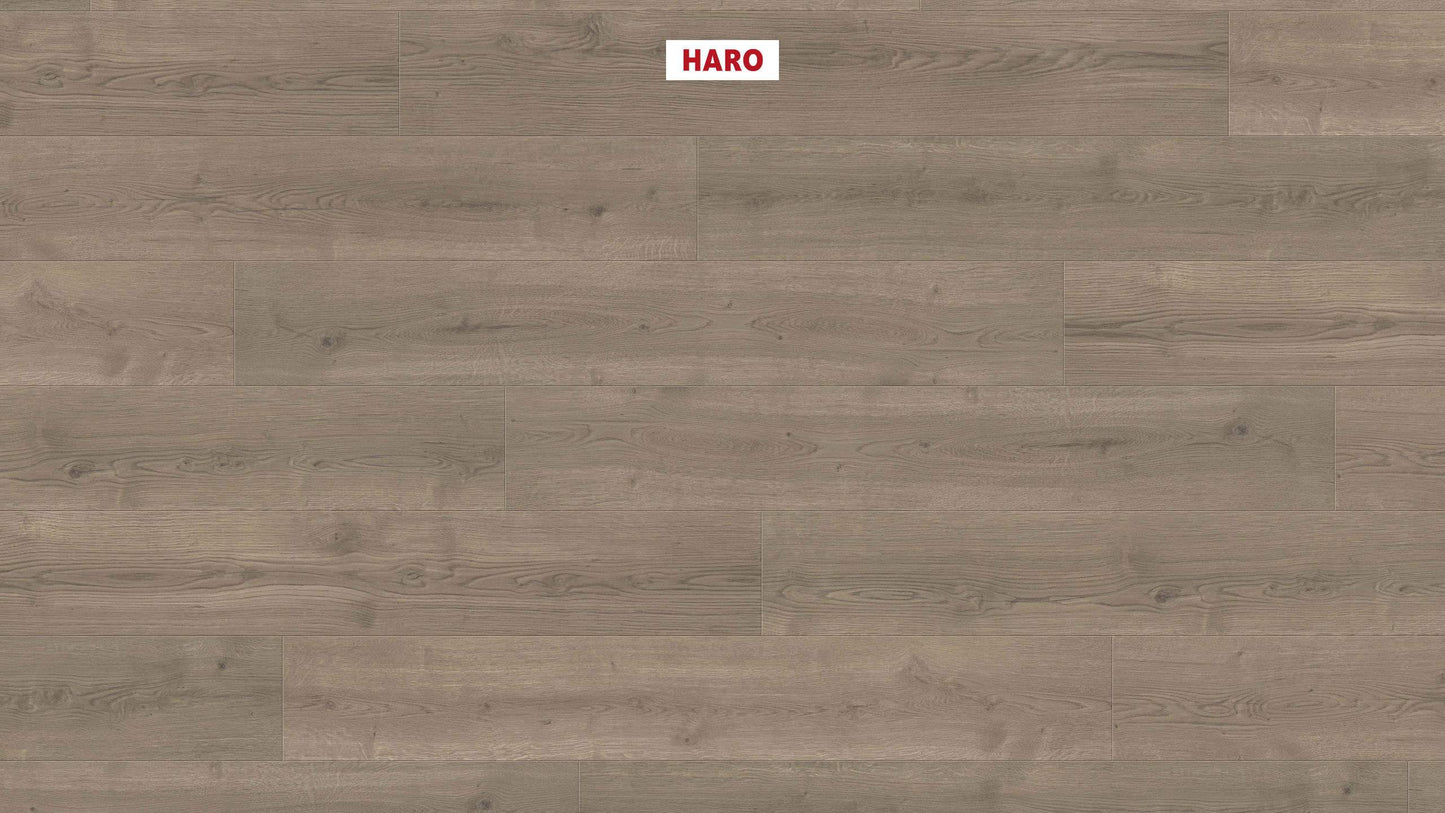 HARO Laminatboden TRITTY 90 Landhausdiele 4V Eiche Bari grau* authentic Silent Pro Top Connect