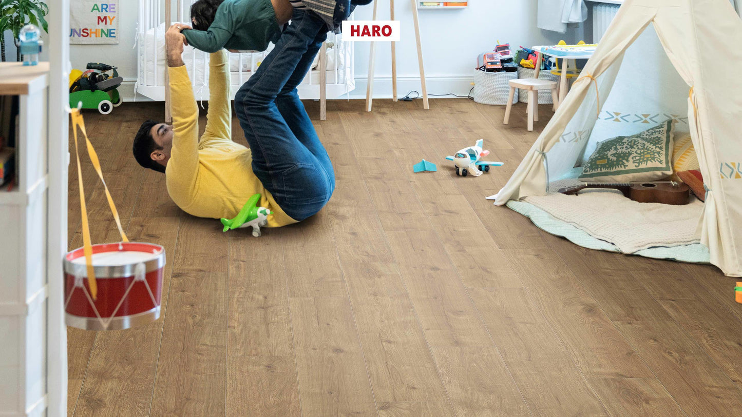 HARO Laminatboden TRITTY 90 Landhausdiele 4V Eiche Savona natur* soft matt Silent Pro Top Connect