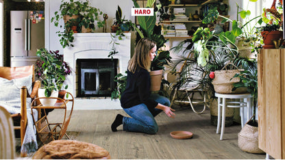 HARO Laminatboden TRITTY 90 Landhausdiele 4V Eiche Torri grau* authentic Top Connect