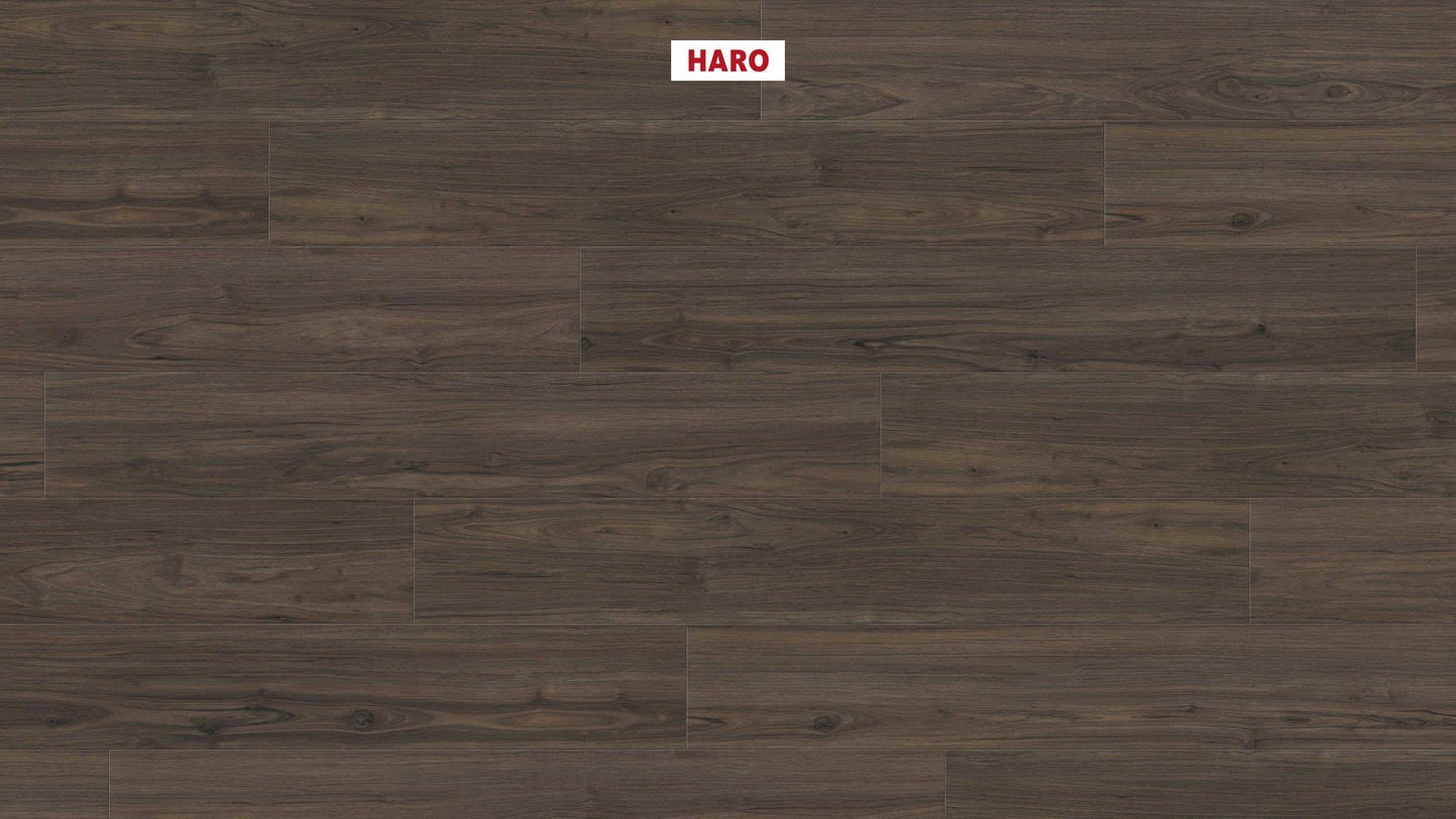 HARO Laminatboden TRITTY 90 Landhausdiele 4V Nussbaum Cesano* soft matt Silent Pro Top Connect