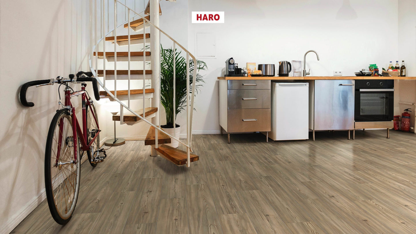 HARO Laminatboden TRITTY 90 Landhausdiele 4V Pinie Florenz* soft matt Silent Pro Top Connect