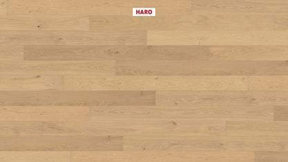 HARO PARKETT 4000 Landhausdiele 180 4V Eiche invisible Markant strukturiert naturaLin plus Top Connect