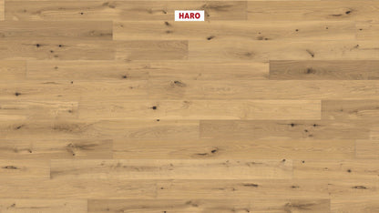 HARO PARKETT 4000 Landhausdiele 180 4V Eiche invisible Sauvage strukturiert naturaLin plus Top Connect