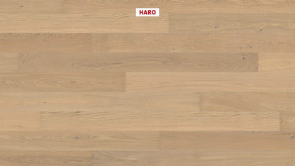 HARO PARKETT 4000 Landhausdiele 180 4V Eiche lichtweiß Exklusiv strukturiert naturaLin plus Top Connect