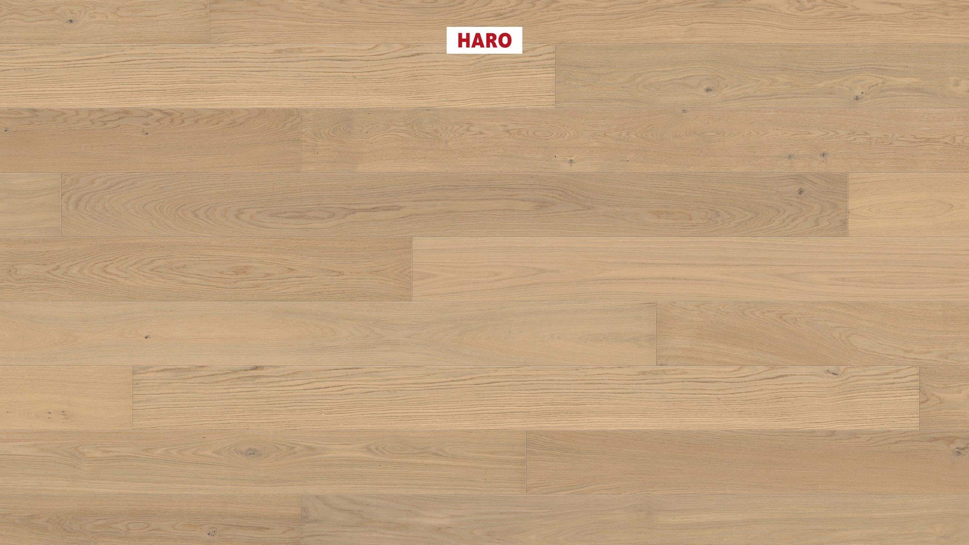 HARO PARKETT 4000 Landhausdiele 180 4V Eiche lichtweiß Markant strukturiert naturaLin plus Top Connect