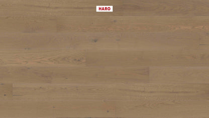 HARO PARKETT 4000 Landhausdiele 180 4V Eiche sandgrau Sauvage strukturiert naturaLin plus Top Connect