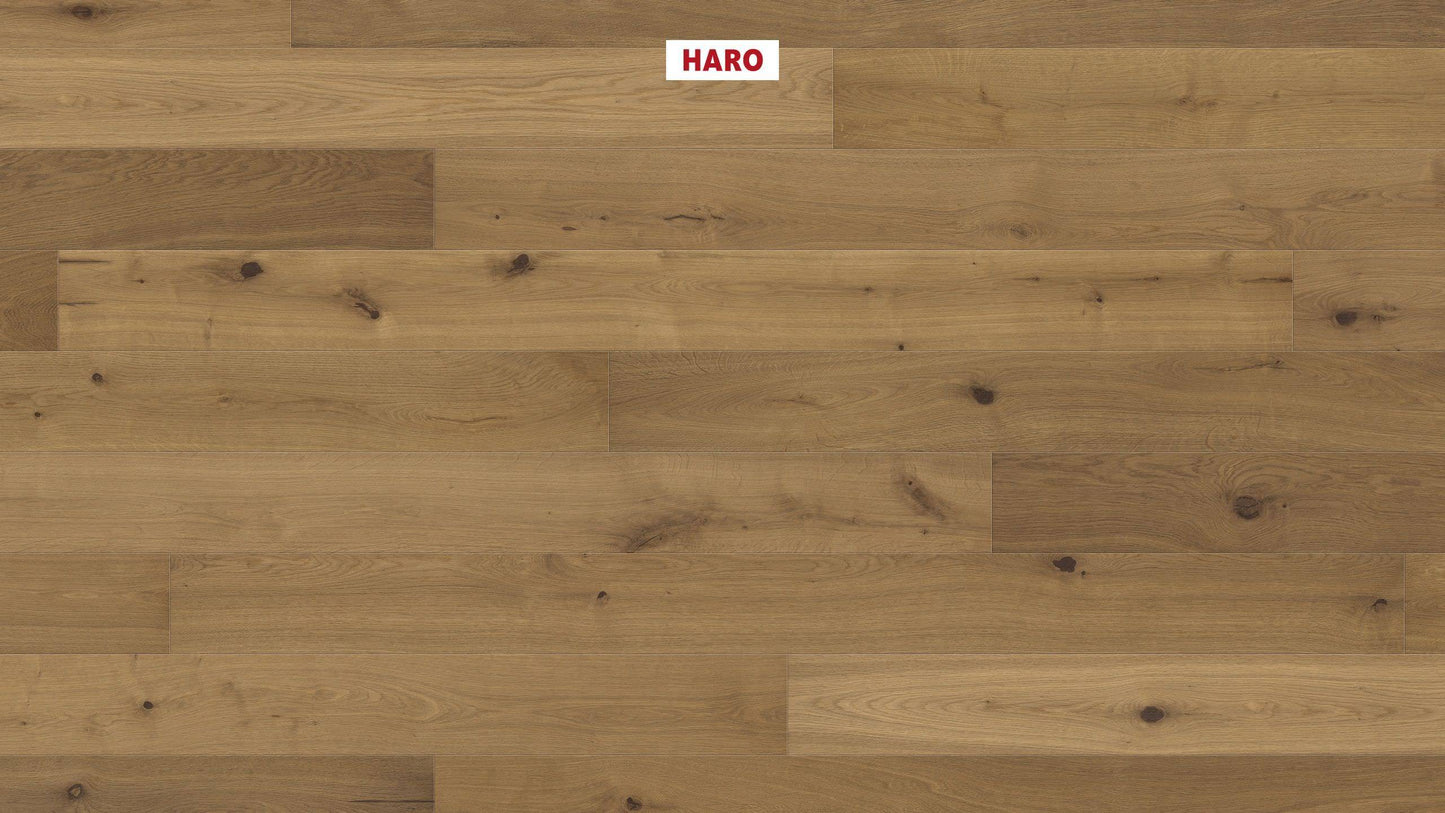 HARO PARKETT 4000 Landhausdiele 180 4V Raucheiche invisible Sauvage strukturiert naturaLin plus Top Connect