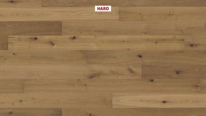 HARO PARKETT 4000 Landhausdiele 180 4V Raucheiche invisible Sauvage strukturiert naturaLin plus Top Connect