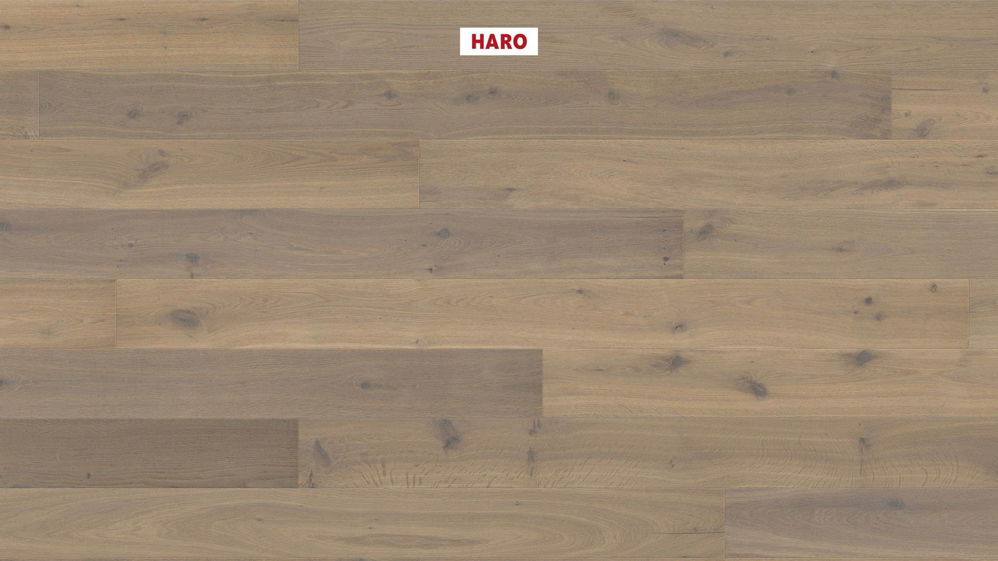 HARO PARKETT 4000 Landhausdiele 180 4V Raucheiche puroweiß Sauvage strukturiert naturaLin plus Top Connect
