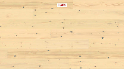 HARO PARKETT 4000 Landhausdiele 180 4V Tanne lichtweiß Universal strukturiert naturaDur Top Connect