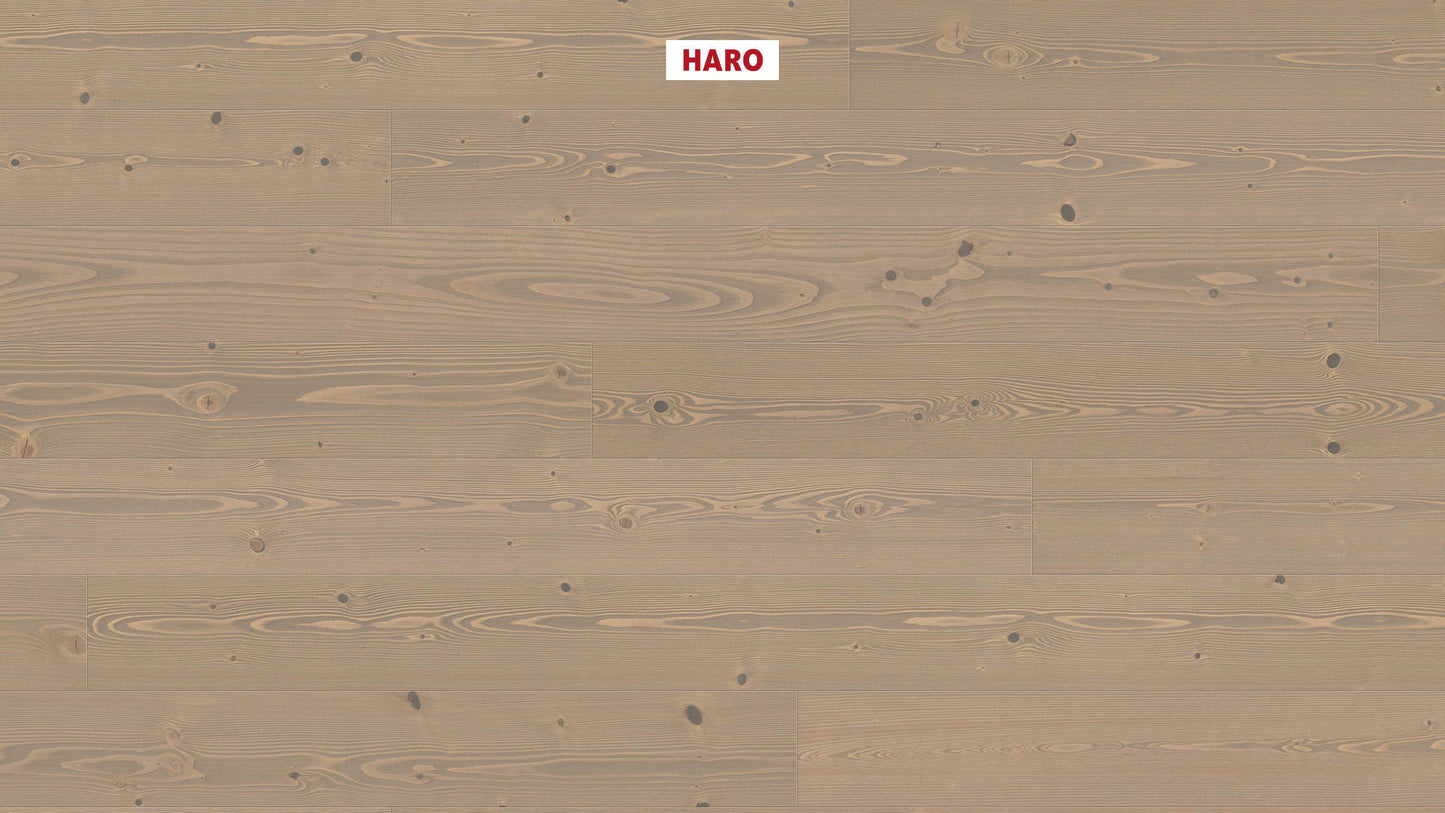 HARO PARKETT 4000 Landhausdiele 180 4V Tanne pastellgrau Universal strukturiert naturaDur Top Connect