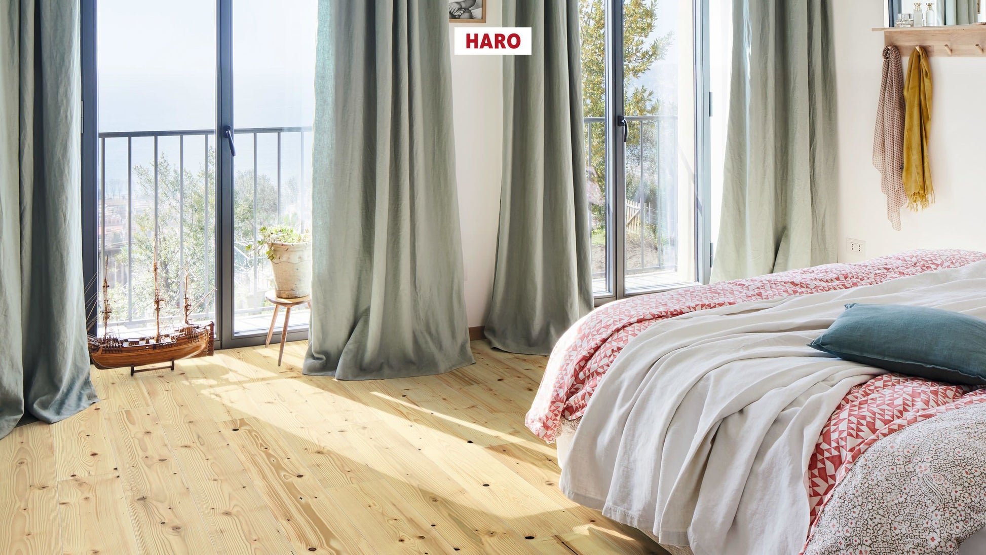 HARO PARKETT 4000 Landhausdiele 180 4V Tanne Universal strukturiert naturaDur Top Connect