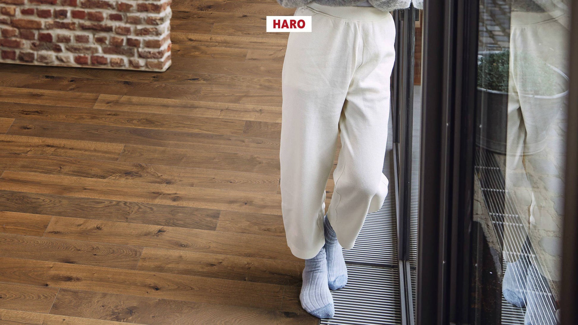 HARO PARKETT 4000 Landhausdiele Maxim 4V Bernsteineiche Sauvage strukturiert naturaLin plus Nut & Feder