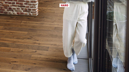 HARO PARKETT 4000 Landhausdiele Maxim 4V Bernsteineiche Sauvage strukturiert naturaLin plus Nut & Feder