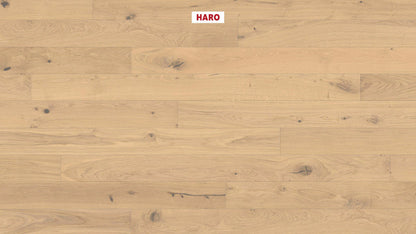 HARO PARKETT 4000 Landhausdiele Maxim 4V Eiche invisible Sauvage strukturiert naturaDur Nut & Feder
