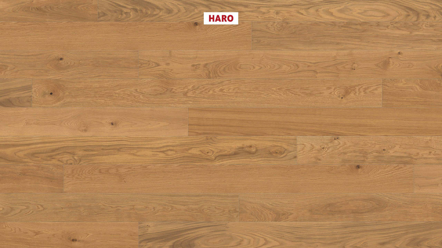 HARO PARKETT 4000 Landhausdiele Maxim 4V Eiche Markant strukturiert naturaLin plus Nut & Feder