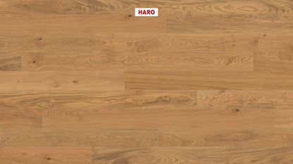HARO PARKETT 4000 Landhausdiele Maxim 4V Eiche Markant strukturiert naturaLin plus Nut & Feder