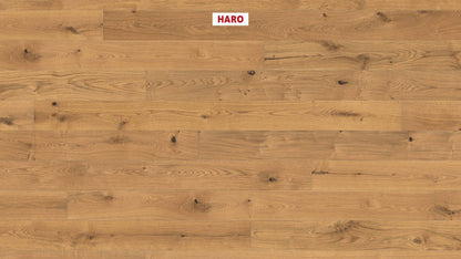 HARO PARKETT 4000 Landhausdiele Maxim 4V Eiche Sauvage strukturiert naturaDur Nut & Feder