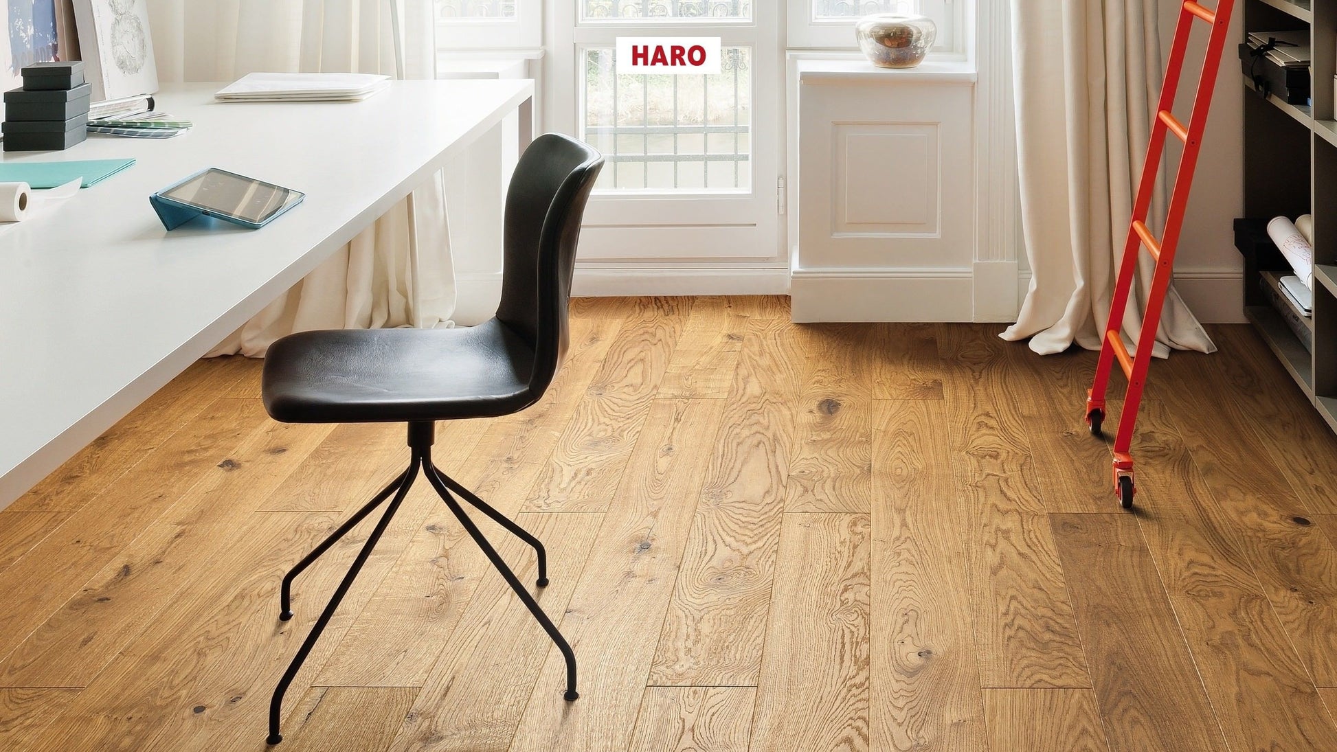 HARO PARKETT 4000 Landhausdiele Maxim 4V Eiche Sauvage strukturiert naturaLin plus Nut & Feder