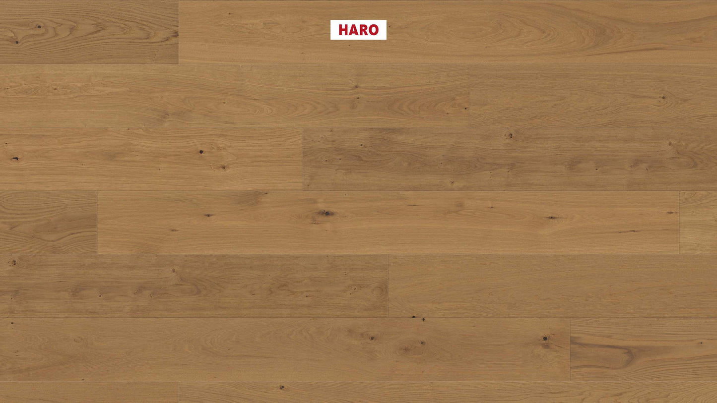 HARO PARKETT 4000 Landhausdiele Plaza 240 4V Eiche invisible Markant strukturiert naturaDur Top Connect